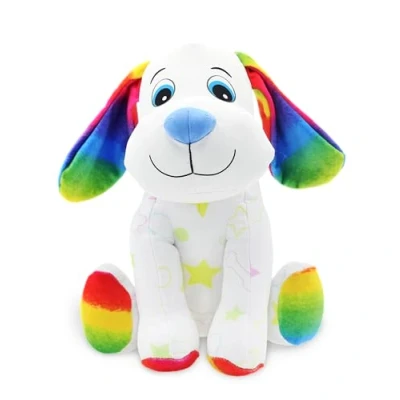 Afbeelding van Crayola Colour Me Plush Pluche Puppy om te Kleuren met 3 Afwasbare Viltstiften