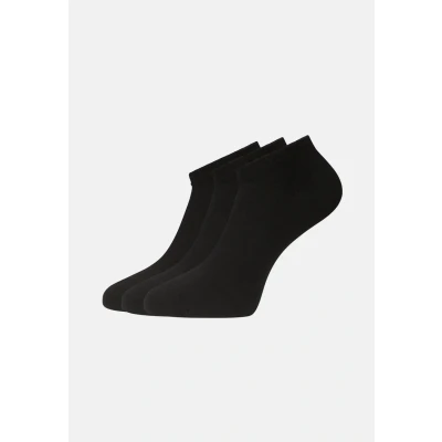 Afbeelding van Bamboo Basics Sneakersokken Dani 3 pack Maat 41 46 Bamboe Zwarte Sokken Onzichtbare