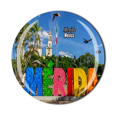 Afbeelding van Merida Mexico Koelkast Magneet Souvenir Gift Kristal Magnetische Sticker Collectie