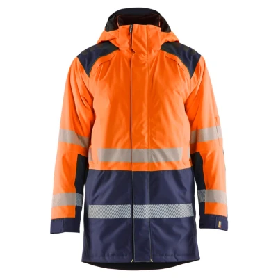 Afbeelding van Blaklader 4457 1987 Winterparka High Vis Oranje/Marineblauw