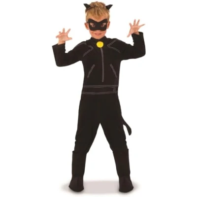 Afbeelding van RUBIES FRANCE Klassiek Cat Noir Miraculous kostuum kinderen 128/140 (9 10 jaar)