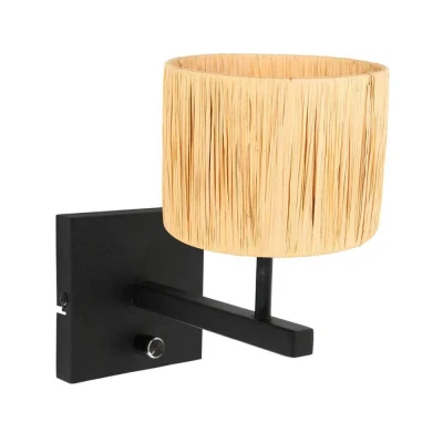 Afbeelding van Steinhauer wandlamp Stang zwart metaal 3710ZW