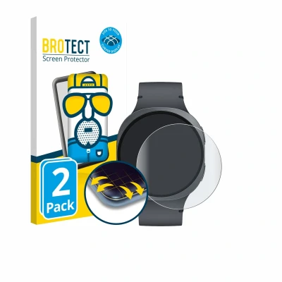 Afbeelding van BROTECT Screenprotector voor Samsung Galaxy Watch 8 (44 mm) Folie Beschermfolie matte volledig dekking (2 Stuks)