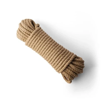 Afbeelding van SNURO Synthetisch Vlastouw (12mm, 20M) Vlas gedraaid touw Dik voor vrije tijd, sport &amp; decoratie Veelzijdig met hoge treksterkte.