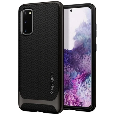 Afbeelding van Samsung Galaxy S20 Hoesje Kunststof Spigen Hardcase/Backcover Grijs Telefoonhoesje Shockproof/Valbescherming