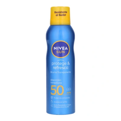 Afbeelding van Zon Protector Spray Sun Protege &amp; Refresca Nivea 50 (200 ml)