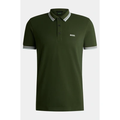 Afbeelding van BOSS Paddy Poloshirt, Heren, Maat: Small, Open green