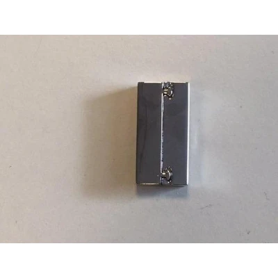 Afbeelding van Magneetsluiting plat platinum 38x19mm (gat 4x34mm) 1 ST 12333 3314