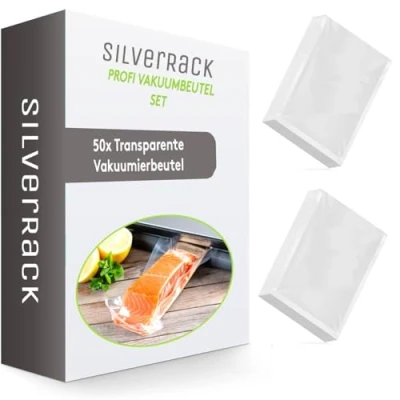 Afbeelding van SilverRack vacuümzakken voor vacumeermachine [50 stuks] in (16 x 23 cm) foliezak vacuümsealer folielasapparaat Sous Vide
