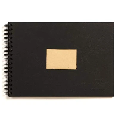 Afbeelding van Clairefontaine 8371C Schetsblok met dubbele spiraal en kraftpapier, DIN A5, 14,8 x 21 cm, 60 vellen, 90 g verpakking, bruin