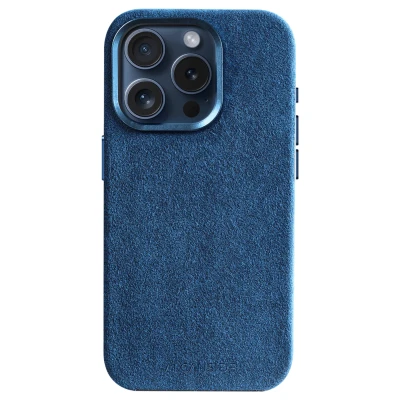 Afbeelding van iPhone 15 Pro Max Alcantara Case Ocean blue