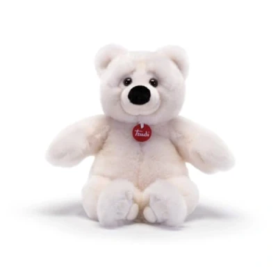 Afbeelding van Trudi Beer Joel Ivoor Knuffels Cadeau voor Kerstmis, Verjaardag en Valentijnsdag. IJsbeer Pluche 24 x 38 18 cm Taglia M Klassieke Teddyberen Modelo 25634