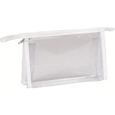 Afbeelding van Clairefontaine Etui rechthoekig 22 cm transparant met glitter