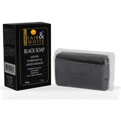 Afbeelding van Fair And White Original Black Soap Purifying n Softening 200 gr