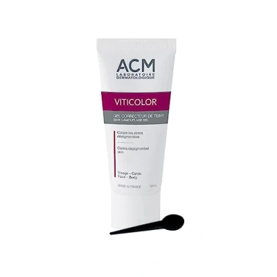 Afbeelding van Viticolor Skin Camouflage Gel. Duurzaam, Natuurlijk, voor Vitiligo Skin, 50 ml