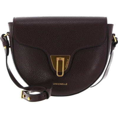 Afbeelding van COCCINELLE Leren Schoudertas Beat Soft Crossbody Bag Darkbrown Donkerbruin