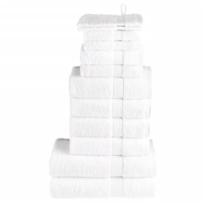 Afbeelding van vidaXL 12 delige Handdoekenset 600 g/m² 100% katoen wit