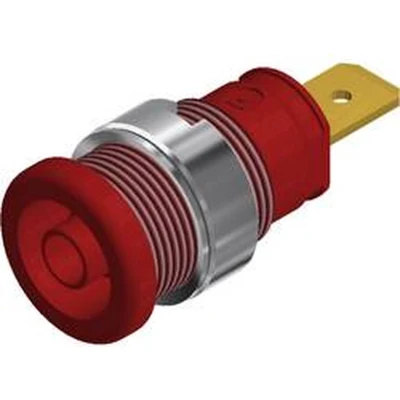 Afbeelding van SKS Hirschmann SEB 2620 F6,3 Veiligheids labconnector, female Bus, inbouw verticaal Stift Ø: 4 mm Rood 1 stuk(s)