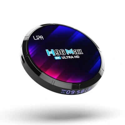 Afbeelding van Lipa H96 Max RK3528 Android Tv box 4 64 GB 13 Mediaplayer voor media streamer Met Kodi, Netflix en Playstore 4K Apps via internet Wifi ethernet Dolby geluid Bluetooth