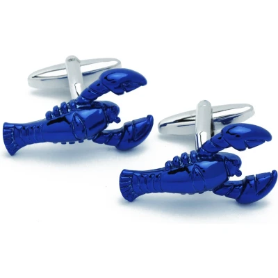 Afbeelding van Manchetknopen Kreeft Blauw Paars