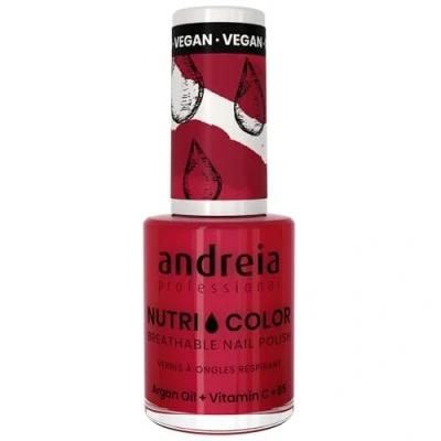 Afbeelding van Andreia Professional NutriColor Ademende Vegan Nagellak Kleur NC32 Bordeaux 10.5ml)