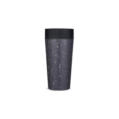 Afbeelding van Circular &amp; Co Travel Mug Koffiebeker To Go Coffee Beker 340 ml Grey Ink Black 12oz Duurzaam