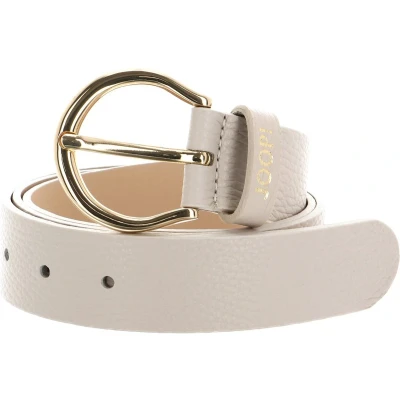 Afbeelding van JOOP! Leren Riem Fashion Women&#039;s Belt 3.5 W70 Cream Crème