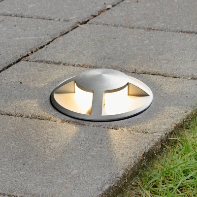 Afbeelding van Lucande LED inbouwspot 1licht aluminium, glas H: 9.5 cm donkergrijs, helder Inclusief lichtbron
