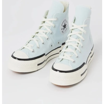 Afbeelding van Converse dames Chuck&#039;70 Plus Hi sneaker van canvas in de kleur Lichtblauw, maat: 38