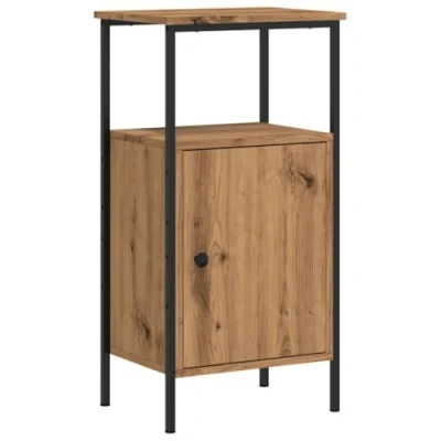 Afbeelding van vidaXL Nachtkastje 41x31x80 cm bewerkt hout artisanaal eikenkleurig