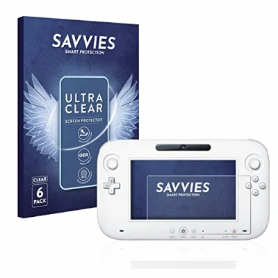 Afbeelding van Savvies (6 Stuks) Schermbeschermer voor Nintendo Wii U GamePad (Controller) Screen Protector Ultra Transparant