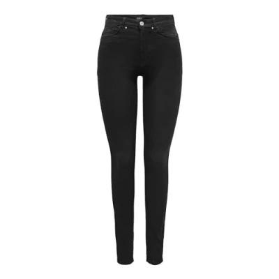 Afbeelding van ONLY Onlroyal Pocket CUT Jeans Skinny Fit, Dames, Maat: XXLx32, Washed black