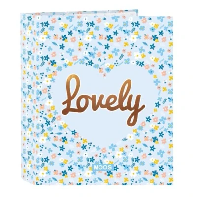 Afbeelding van Ringmap Moos Lovely Licht Blauw A4 (27 x 33 6 cm)