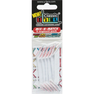 Afbeelding van U Lace Classic Elastische Veters Wit Mix N Match Pack