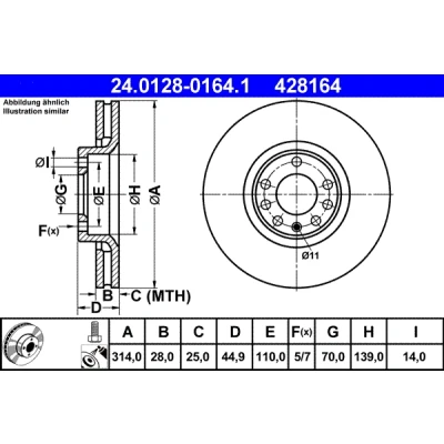 Afbeelding van Ate Remschijf 24.0128 0164.1