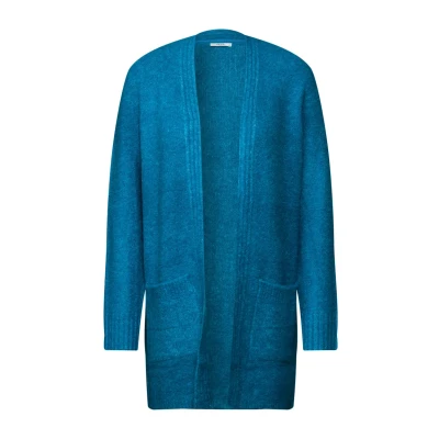 Afbeelding van CECIL Lange bouclé cardigan, Dynamic Aqua Melange, S