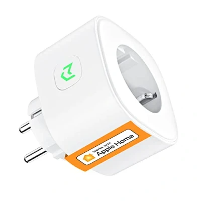 Afbeelding van Refoss WiFi stopcontact, slim stopcontact compatibel met HomeKit, Alexa, Google Home en Nest Hub, set van 1 programmeerbaar spraakbesturing, afstandsbediening tijdfunctie