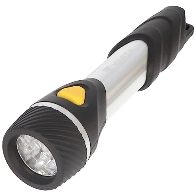 Afbeelding van VARTA Day Light Multi LED F20 zaklamp met 9 leds (incl. 2xAA Longlife Power batterij, ideaal voor thuis, op de camping, bij het vissen, in garage, noodsituaties, stroomstoring, outdoor)