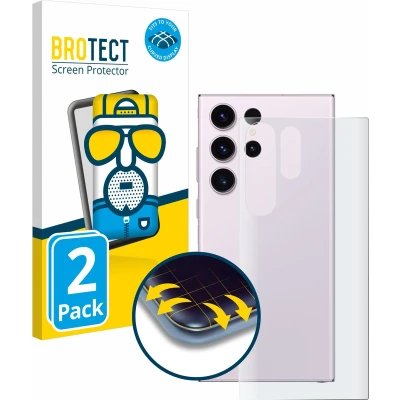 Afbeelding van BROTECT Screenprotector voor Samsung Galaxy S23 Ultra (Achterkant) Folie Beschermfolie matte volledig dekking (2 Stuks)