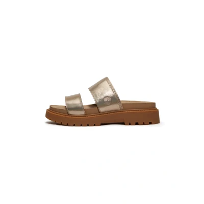Afbeelding van Timberland Slide Muiltjes, Dames, Maat: 40, Gold metallic Leer