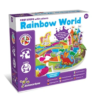 Afbeelding van First Steps with Colors Rainbow World Puzzle voor kinderen Spel