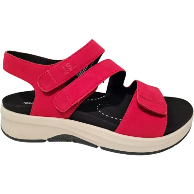 Afbeelding van Josef Seibel Estelle Sandalen met sleehak, Dames, Maat: 39, Rot Leer