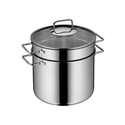 Afbeelding van WMF Pastapan met stoominzet 24 cm Zilver