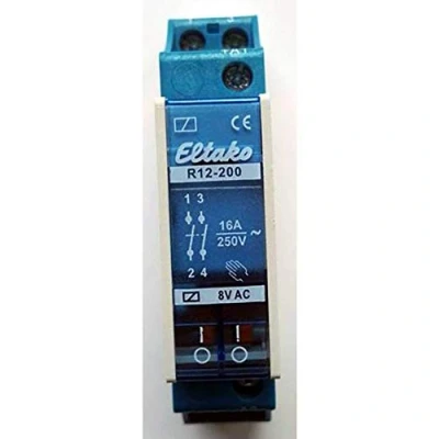 Afbeelding van Eltako 22200010 Schakelrelais Nominale spanning: 8 V Schakelstroom (max.): A 2x NO 1 stuk(s)