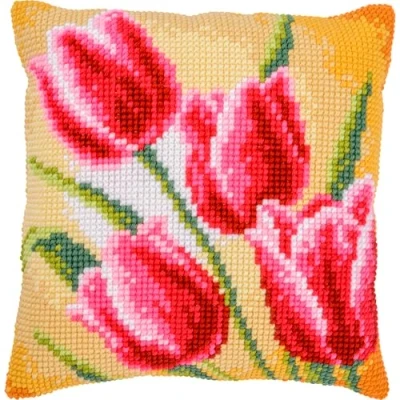 Afbeelding van Vervaco Kruissteekkussen kit Tulpen PN 0204603