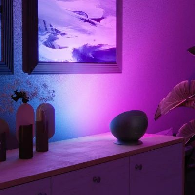 Afbeelding van Hama Slimme LED Tafellamp RGBW Verlichting Zwart