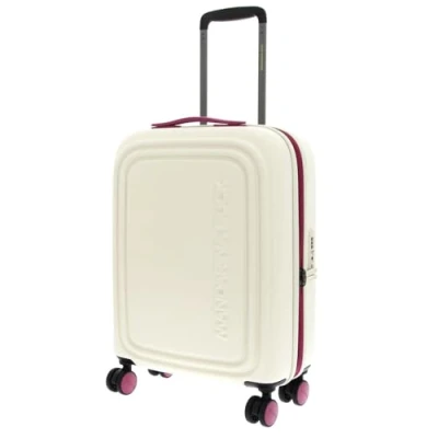 Afbeelding van MANDARINA DUCK Logoduck + Expandable Cabin Trolley Raspberry Smoothie Crème 55cm