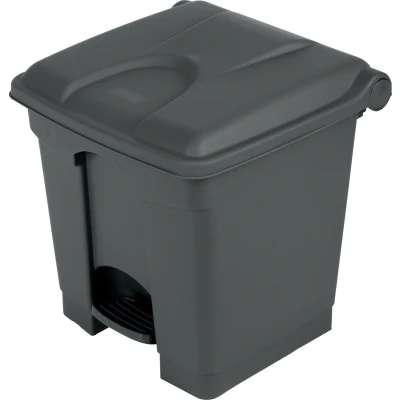 Afbeelding van Afvalbak 30 liter HxBxD 435x398x410mm PP grijs