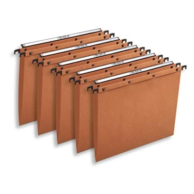 Afbeelding van ELBA AZO Ultimate hangmap voor lade A4 V bodem karton oranje pak 10