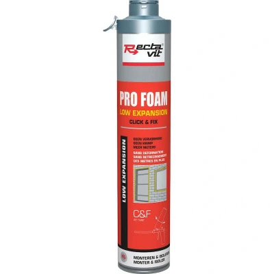 Afbeelding van RECTAVIT Pro Foam Low Expansion Click&amp;Fix pistoolschuim geel (800 ml) 122985